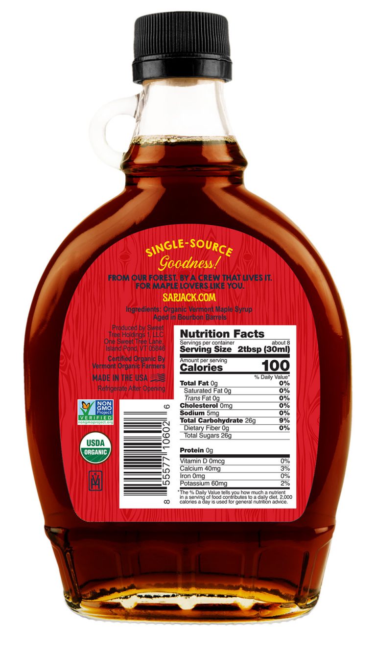 BOURBON AGED MAPLE Maple Syrup Made with a Smoky Sweet Flavor