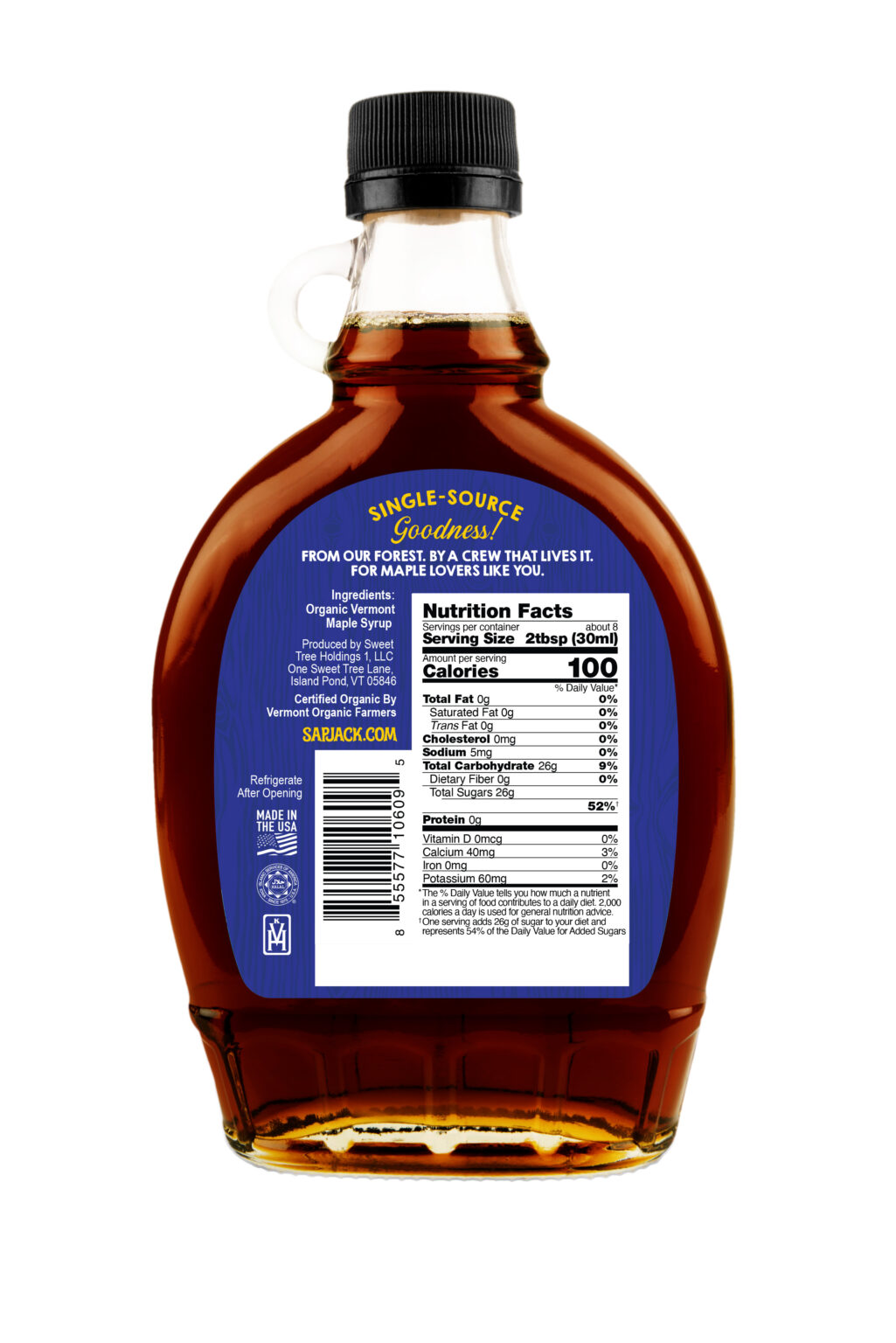 GRADE A DARK MAPLE Pure Maple Syrup with a Dark, Robust Flavor